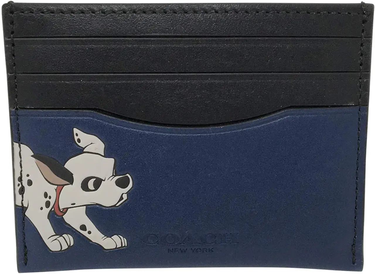 VÍ Disney x Coach Slim Card Case With Dalmatian N37LJ8I23T