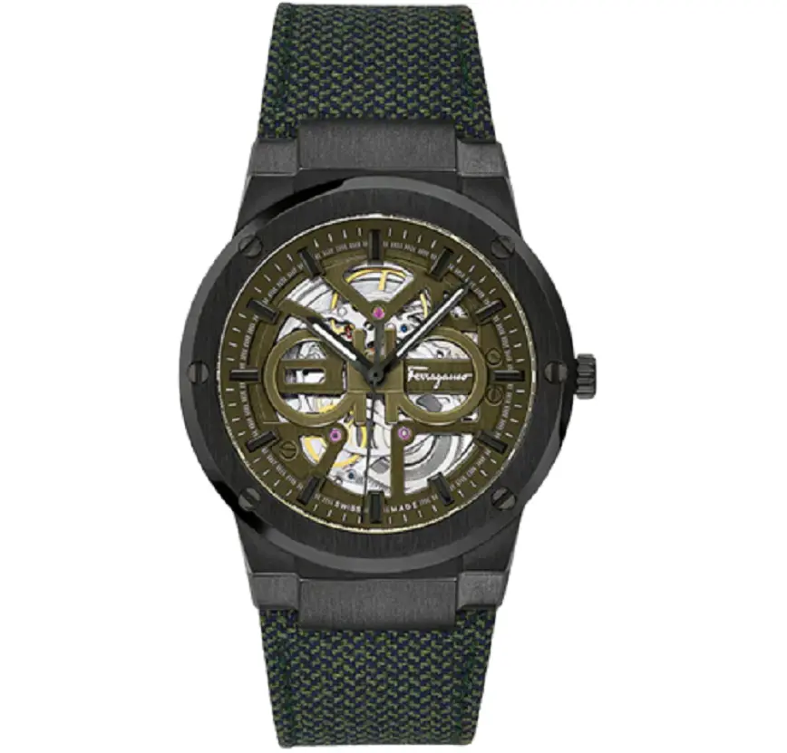 Đồng Hồ Salvatore Ferragamo F-80 Skeleton 'Green' 611187-740111