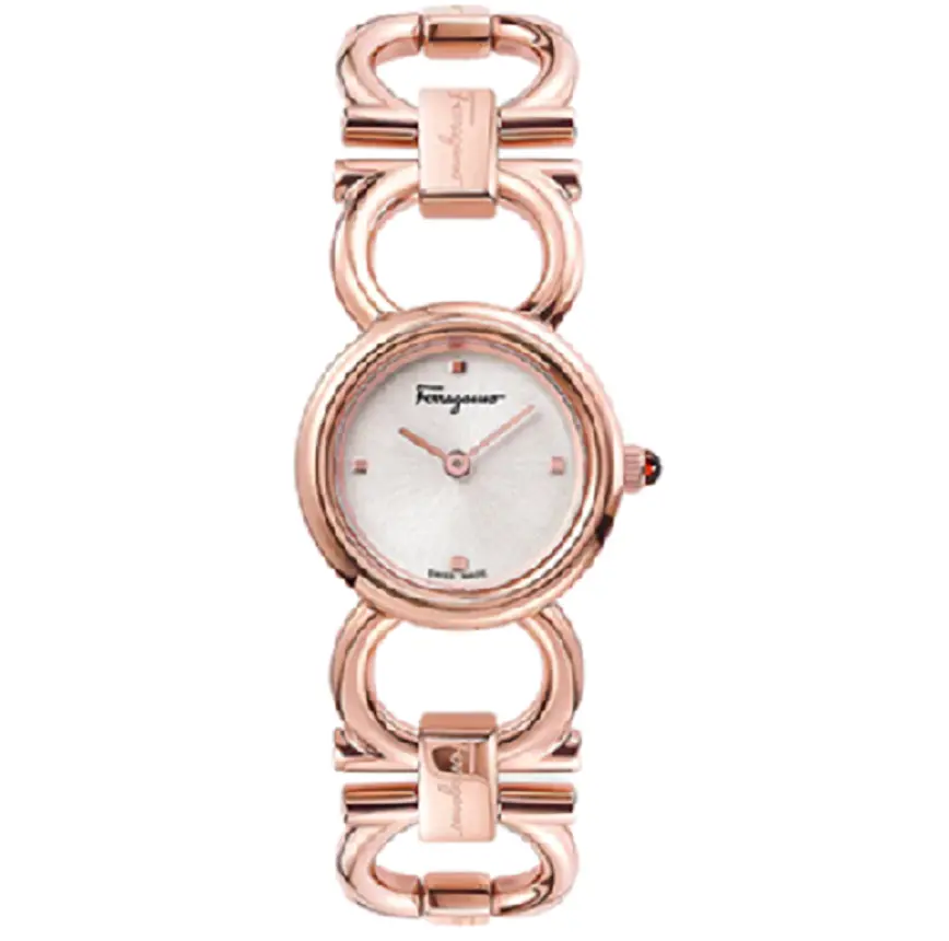 Đồng Hồ Salvatore Ferragamo Gancini Round 'Pink' 611212-743952