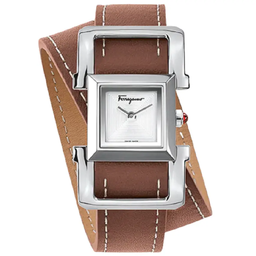Đồng Hồ Salvatore Ferragamo Square Ingot 'Silver' 611220-748776