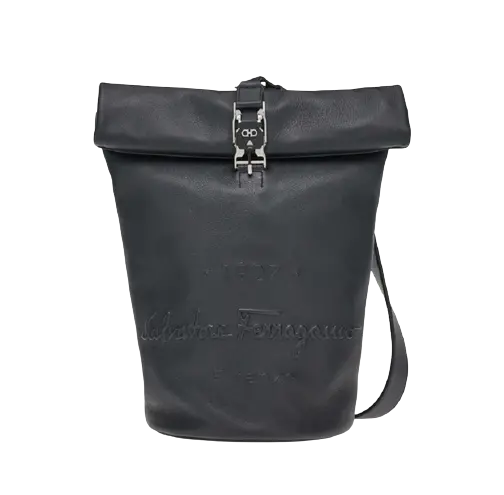 Balo Salvatore Ferragamo One Shoulder 'Black' 241141-756858