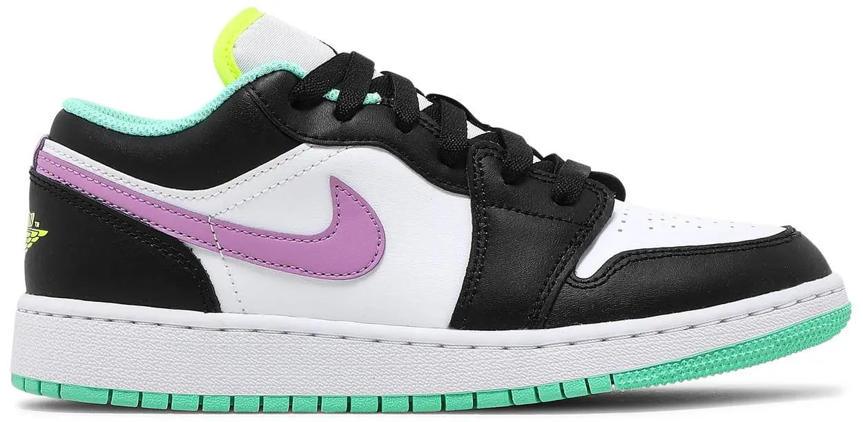 Giày Nike Air Jordan 1 Low GS 'White Violet Shock' 553560-151