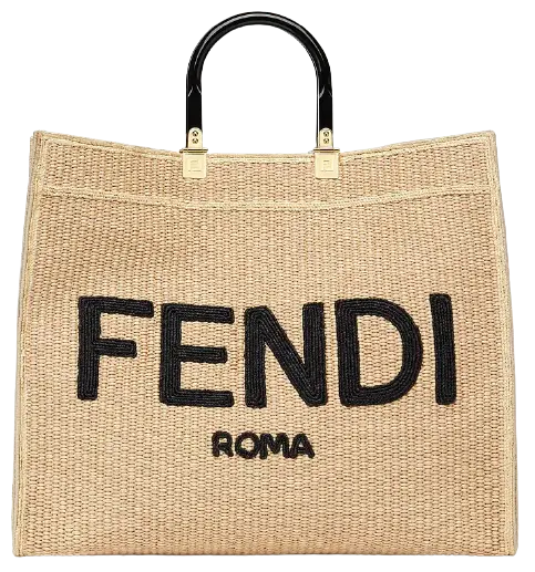 Túi Fendi Sunshine Large Woven Straw Shopper 8BH372-AAYV-F1E1I