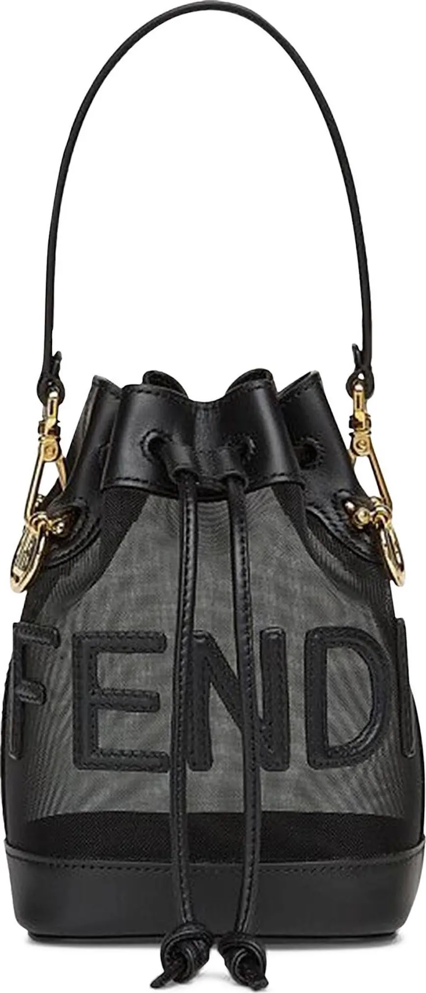 Túi Fendi Lack Leather Mesh Mini Bag 'Black' 8BS010-AAYS-F0KUR