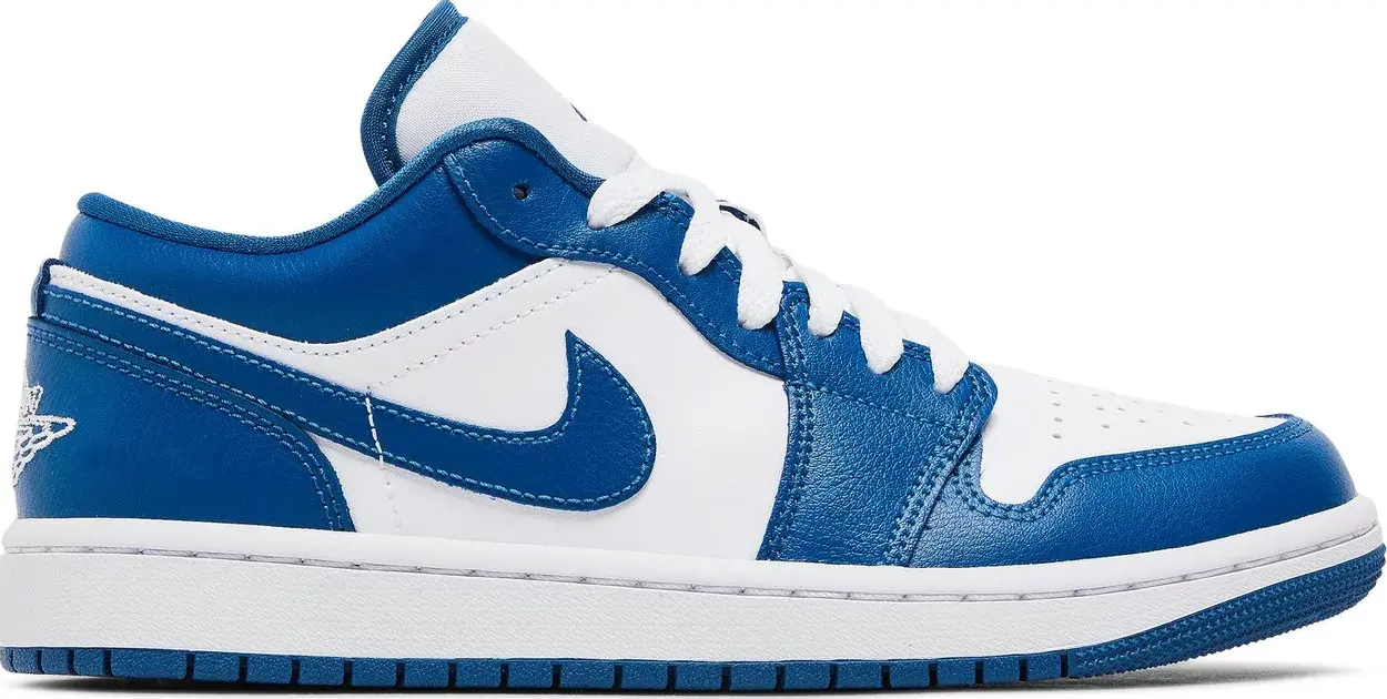 Giày Nike Air Jordan 1 Low 'White Dark Marina Blue' DC0774-114