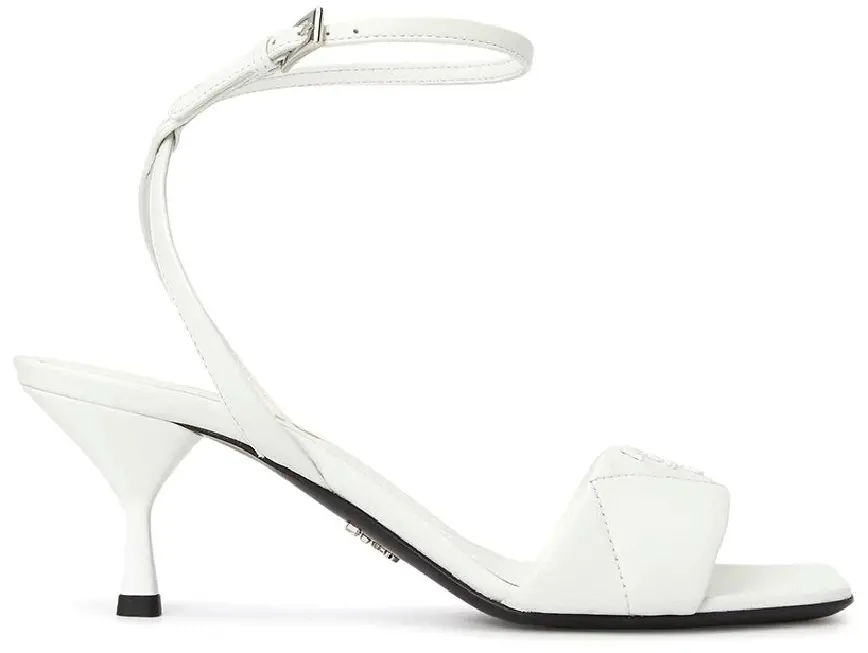 Dép Prada Logo Quilted Nappa 'White' 1X825M-038-F0009