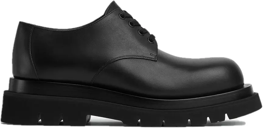 Giày Bottega Veneta Lug Lace-Up Shoe 'Black' 730223VBS501000