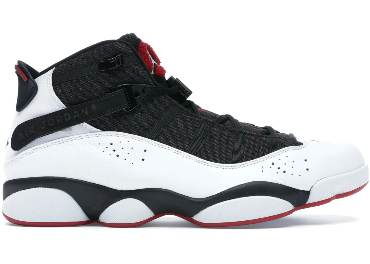 Giày Nike Jordan 6 Rings Black White Red 322992-012