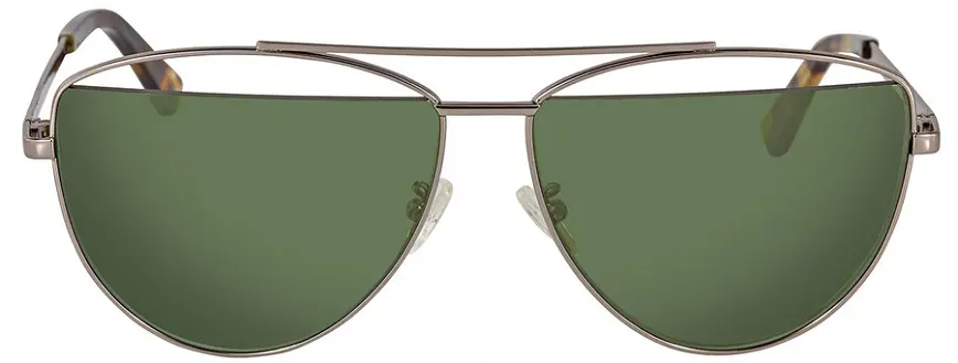 Kính Alexander McQueen Green Aviator 'Silver' MQ0157S-005-61