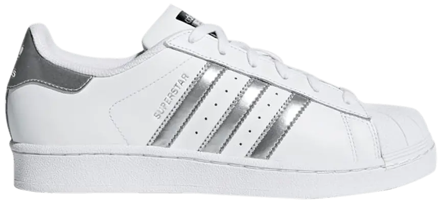 Giày Adidas Superstar 'White Silver Metallic' AQ3091