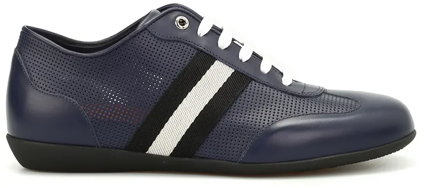 Giày Bally Harlam Leather Perforated 'Ink' 6222351