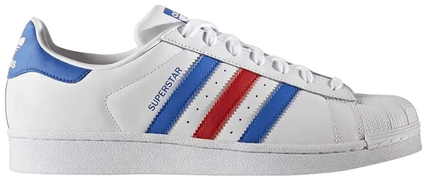 Giày Adidas Superstar 'White Red Blue' BB2246