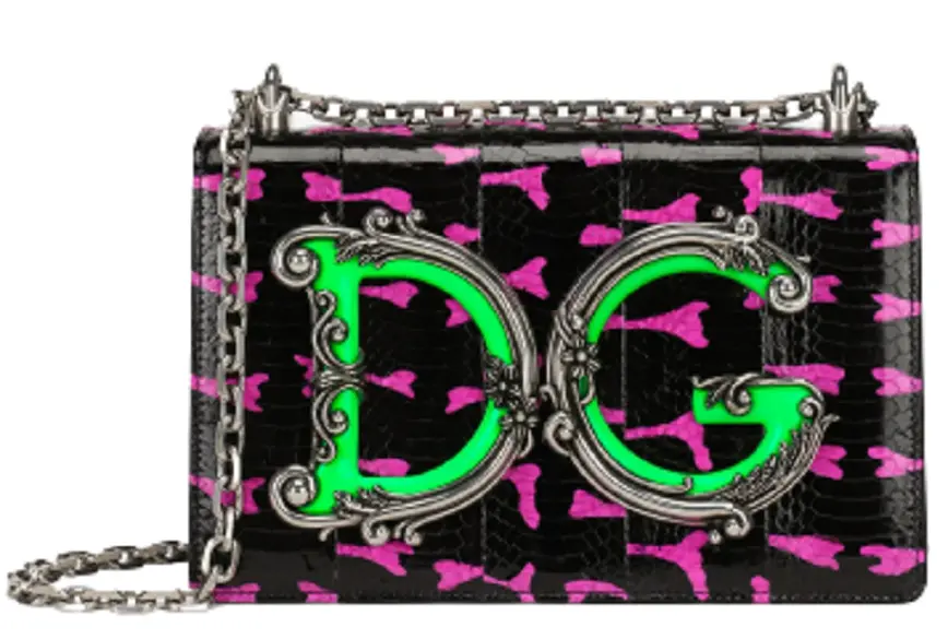 Túi Dolce &amp; Gabbana Girls Crossbody Bag In Printed Elaphe BB7101AY0518B030
