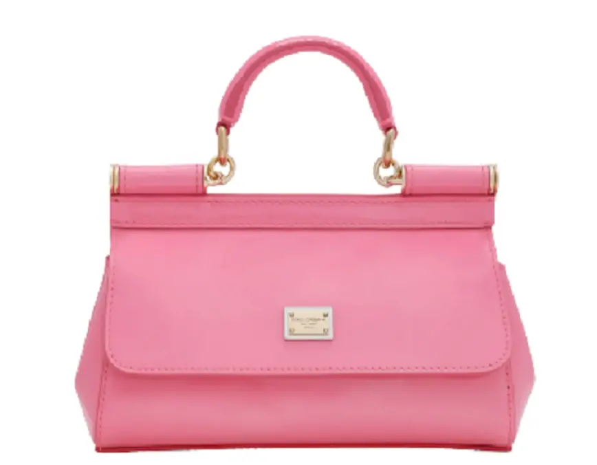 Túi Dolce &amp; Gabbana Small Patent Leather Sicily Bag Pink BB7116A147187141