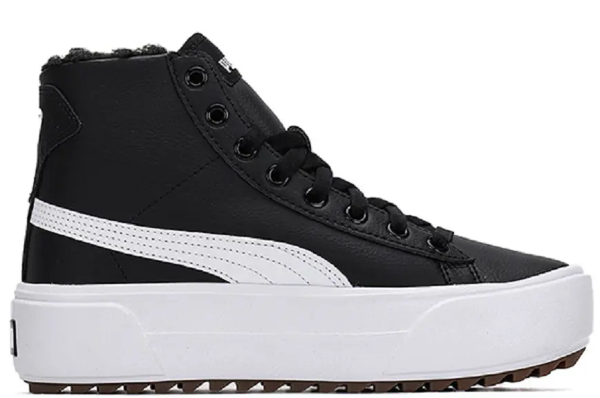 Giày Puma Kaia Mid Fur Black White 385173-01