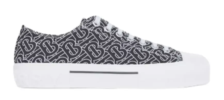 Giày Burberry Monogram Print Cotton 'Black White' 80498801 —