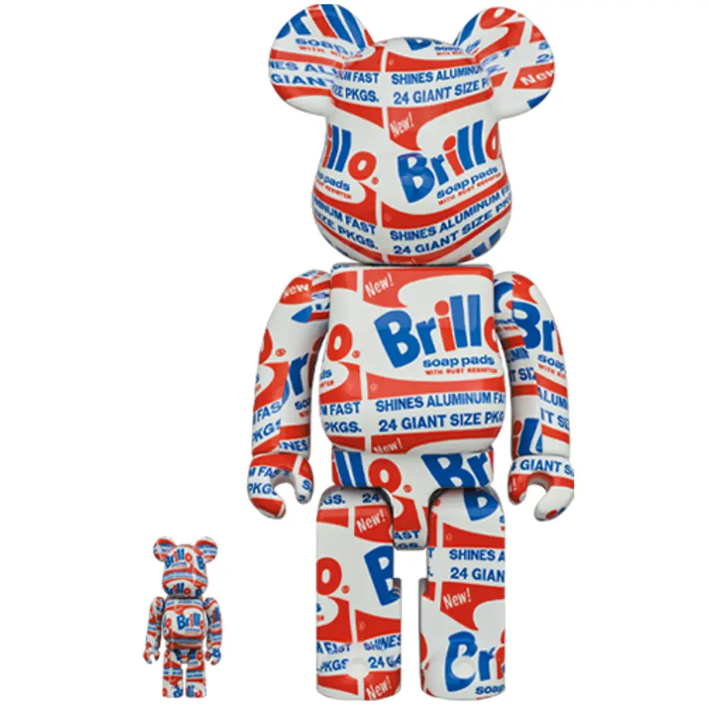 Mô Hình Bearbrick Andy Warhol Brillo