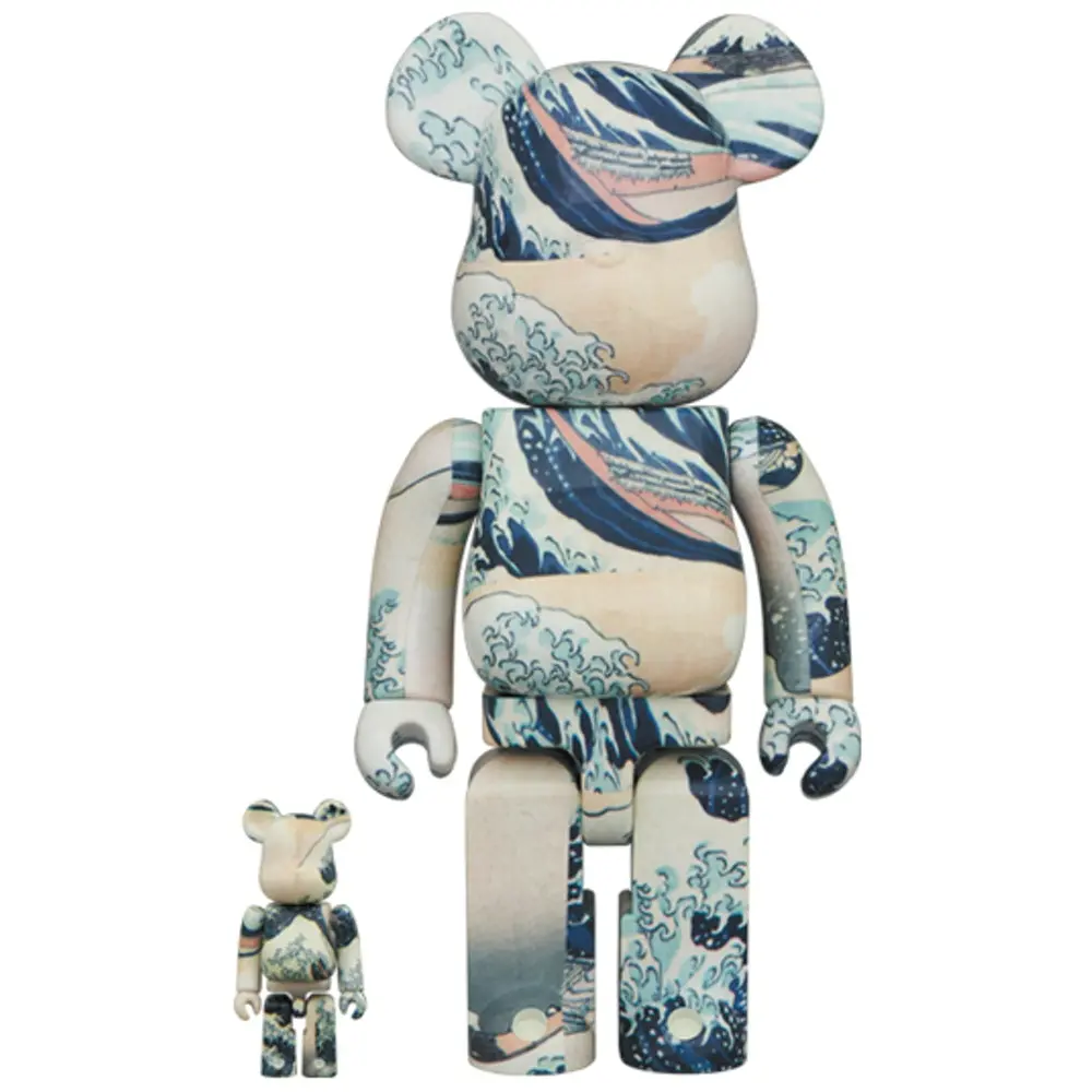 Mô Hình Bearbrick Katsushika Hokusai (Kanagawa Okinami Ura)