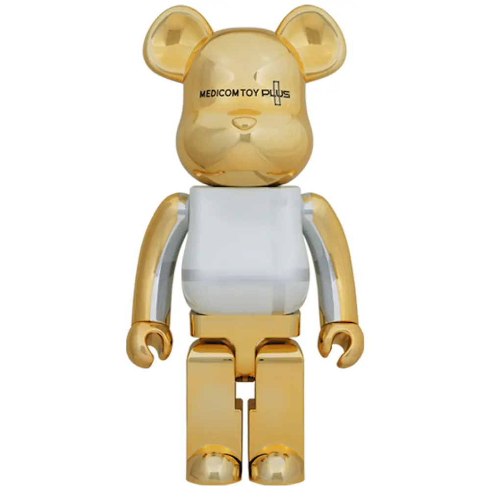 Mô Hình Bearbrick Medicom Toy Plus Gold Chrome 1000%