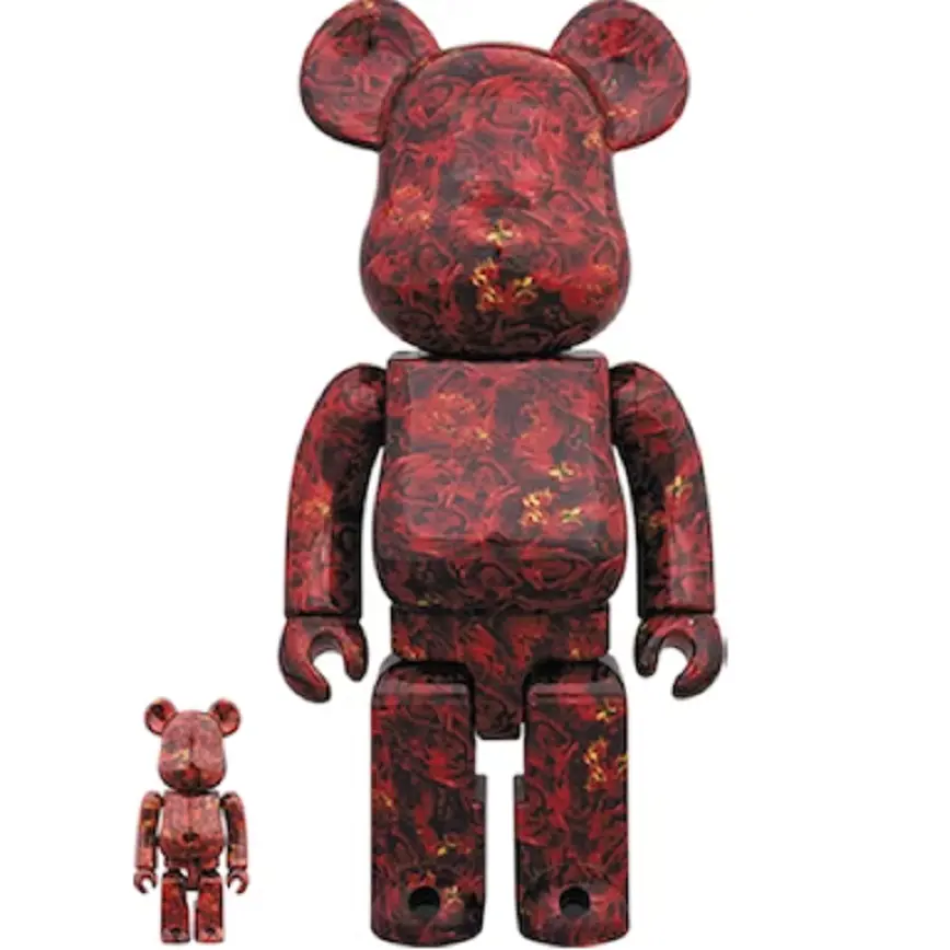 Mô Hình Bearbrick Mika Ninagawa Leather Rose 100% &amp; 400%
