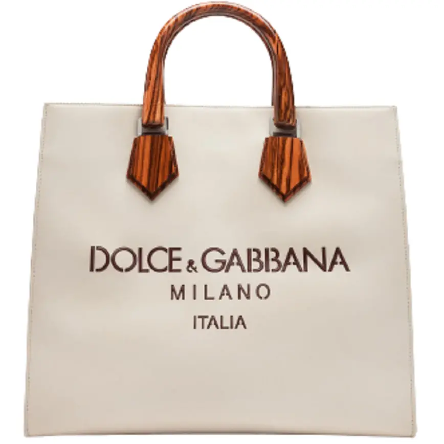 Túi Dolce &amp; Gabbana Design Logo Shopping Bag in Calfskin