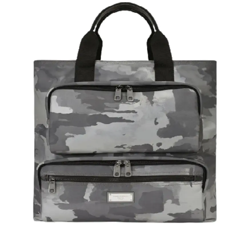 Túi Dolce & Gabbana Camouflage Print Nylon White Black BM1959AO28289697