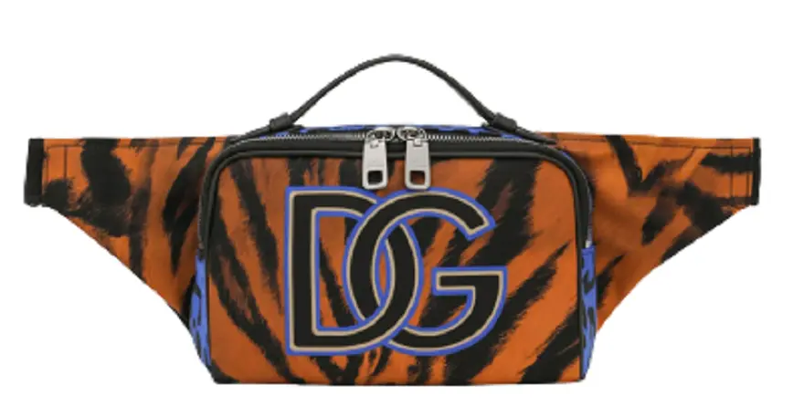 Túi Docle &amp; Gabbana Tiger-print Nylon Belt Bag BM2036B9O73HT3QL