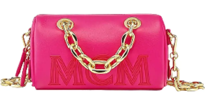 Túi MCM Boston Bag in Chain Leather MWBCSSX01QW001