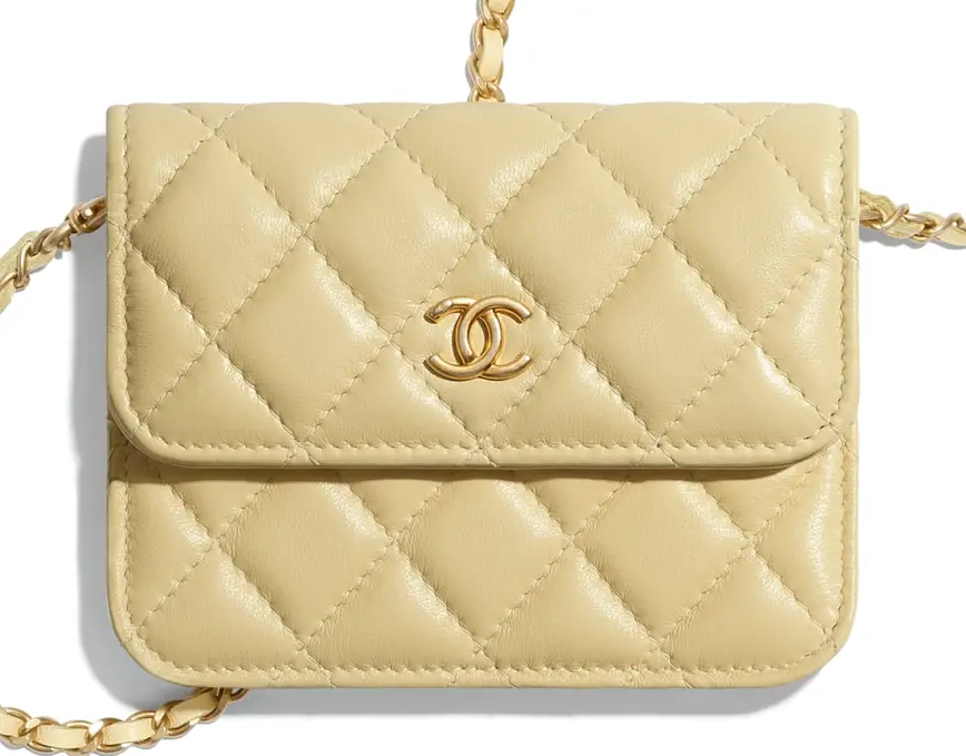 Túi Chanel Clutch On Chain Lambskin Gold AP1628-B02916-NA105