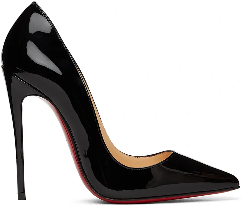 Giày Cao Gót Christian Louboutin Kate 100 'Black Red' 1210662J323