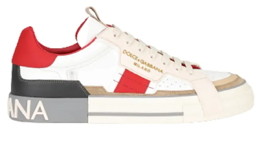 Giày D&amp;G Calfskin Custom 2.0 With Contrasting Detail CS1863AO7548K703