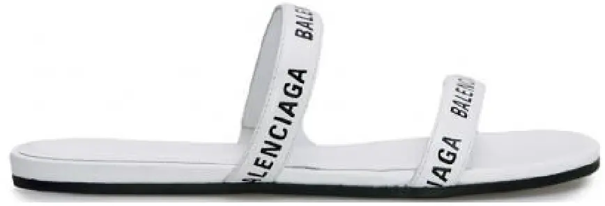 Dép Balenciaga Round Flat Slippers Sandals 'White' 694999-WCAE1-9010