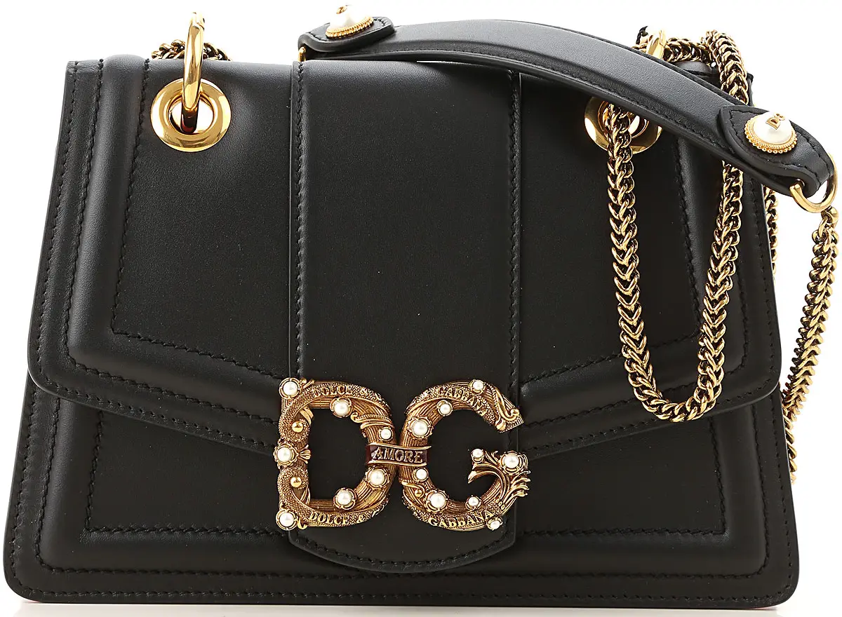 Túi Dolce &amp; Gabanna Amore Shoulder Bag 'Black' BB6676AK2968B941