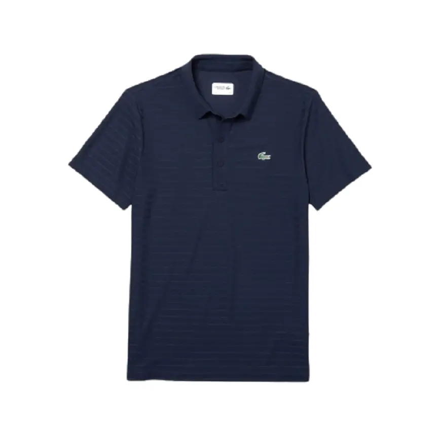 Áo Lacoste Polo SPORT Golf Striped Navy Blue DH8132-51-166