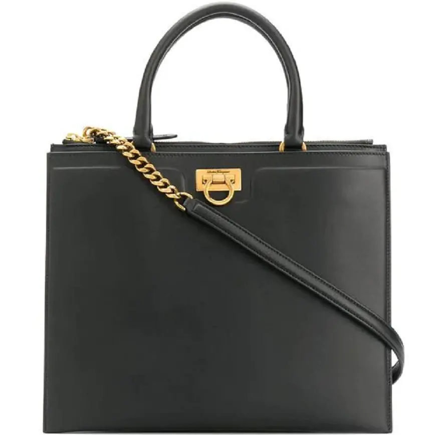 Túi Salvatore Ferragamo Ladies Trifolio 'Black' 21H995-724602