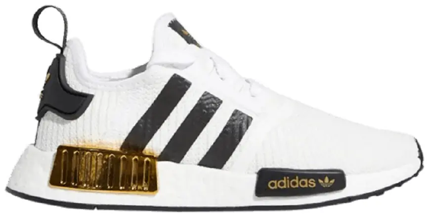 Giày Adidas NMD_R1 J 'White Gold Metallic' EG5665
