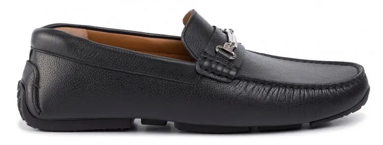 Giày BALLY Black Leather Driver Moccasins 6227955