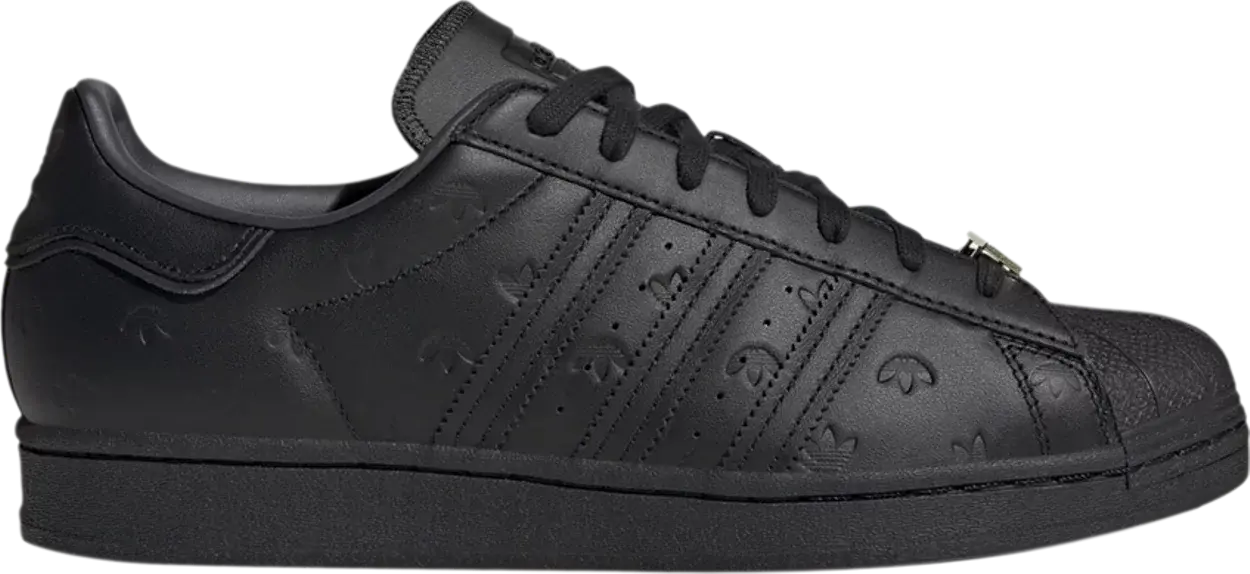 Giày Adidas Superstar 'Allover Debossed Trefoils Black' GY0026