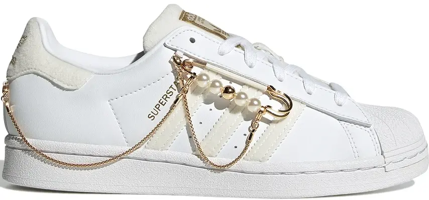 Giày Adidas Superstar Cloud White 'Off White Gold Metallic' GZ3386