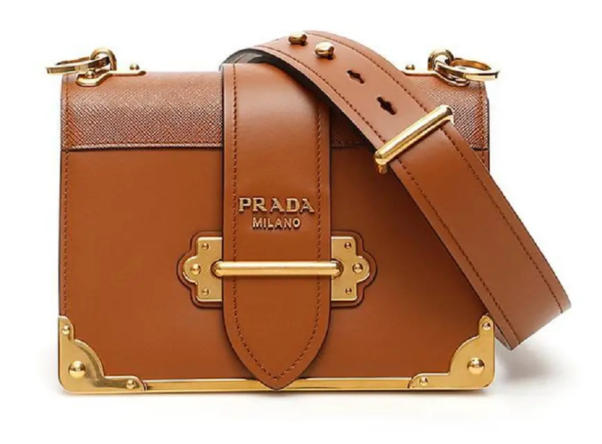 Túi Prada Cahier Leather Shoulder Bag 1BD045-2BB0-F0046