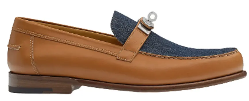 Giày Hermes Destin Loafer 'Brown Denim' H221972ZANB410