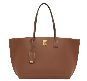 Túi Burberry Medium Monogram Motif Leather Tote 'Tan'