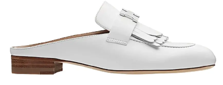 Giày Hermes Rivoli Mule 'Blanc' H181067Z91400