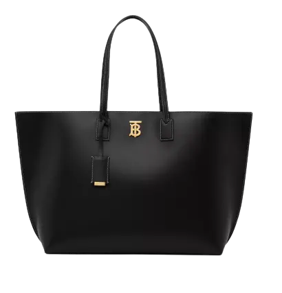 Túi Burberry Large Monogram Motif Leather Tote 'Black'