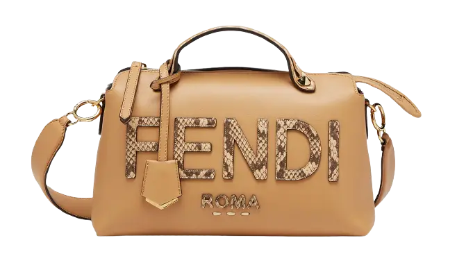 Túi Fendi Leather Elaphe Boston Bag 'Light Brown' 8BL146-AHMM-F1FEO