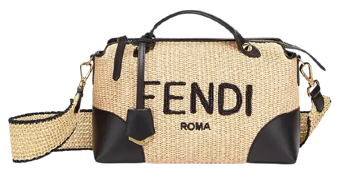 Túi Fendi Woven Straw Boston Bag 'Beige' 8BL146AF2X-F1E1I