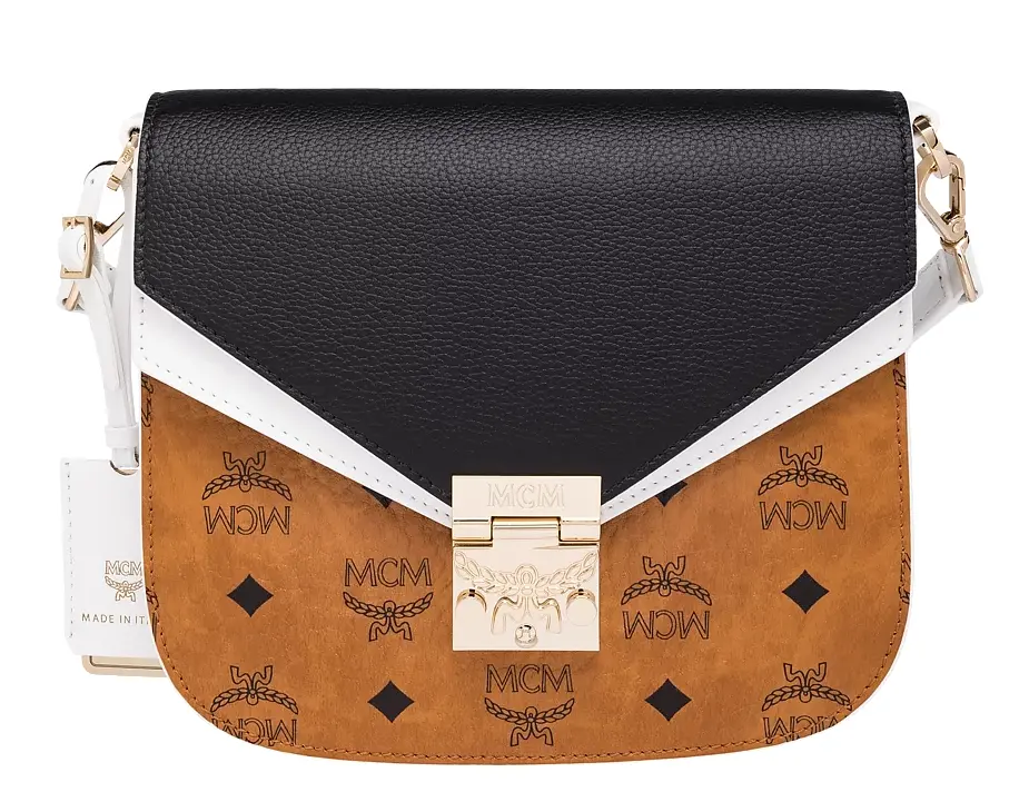Túi MCM Patricia Shoulder Bag in Visetos Leather Block MWS9SPA21CB001