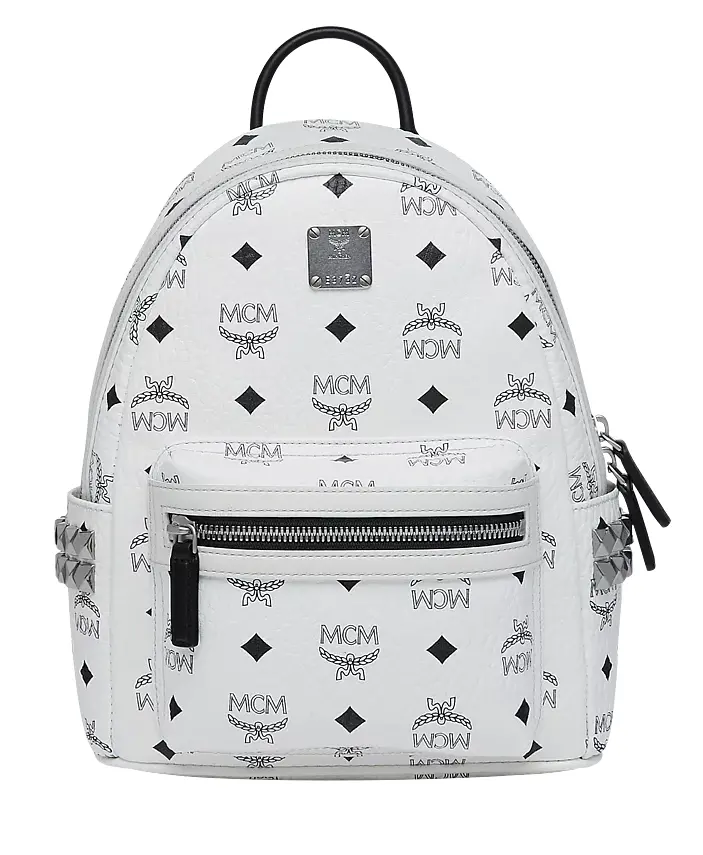 Túi MCM Stark Side Studs Backpack in Visetos MMK6SVE41WT001