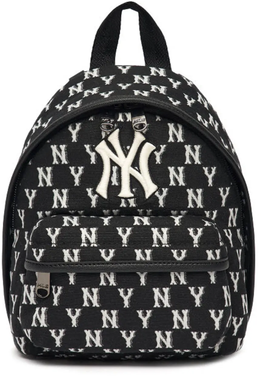 Balo MLB Monogram Mini Backpack New York Yankees Black 3ABKS012N-50BKS