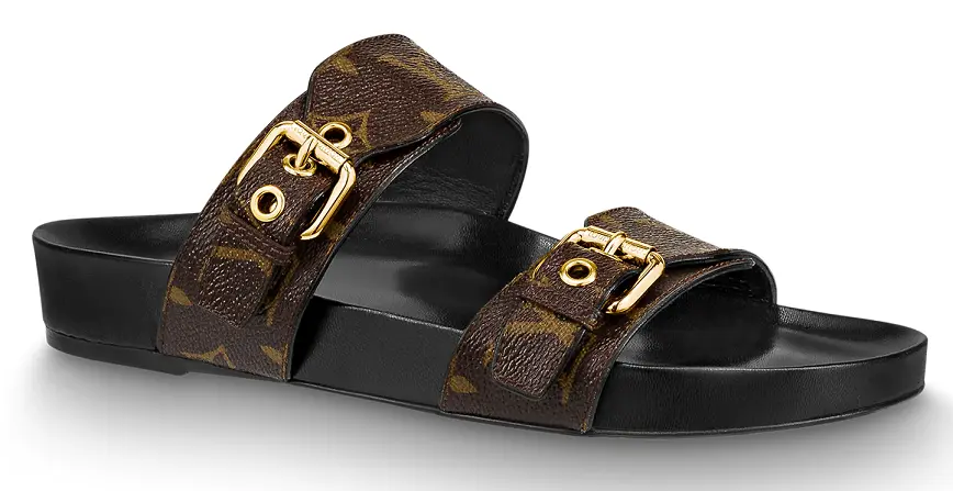 Dép Louis Vuitton Bom Dia Flat Mule 'Brown' 1A3R5S